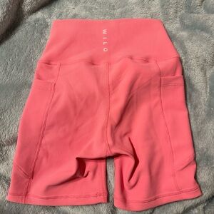 Women's Pink High-Waisted Shorts